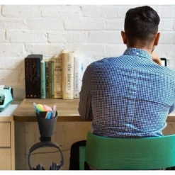 Clamp-On Pen Cup – 3-in-1 Desk Organizer With Storage Containers And Hook – Black – Stand Steady -Office Supplies GUEST 3a3306f1 8fe1 49f6 b801 f657c37e9896