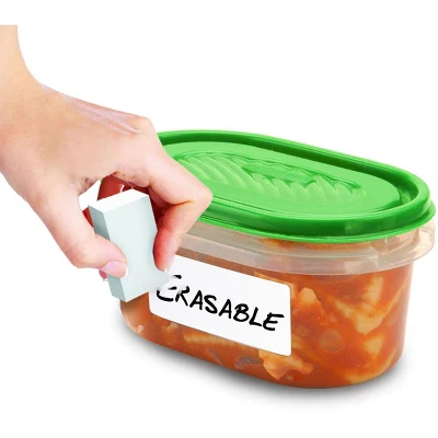 Jokari Erasable Food Labels Refill 2PK. Reusable, Freezer, Microwave And Dishwasher Safe - White 2 Jokari Erasable Food Labels Refill 2PK. Reusable, Freezer, Microwave And Dishwasher Safe - White - Image 2
