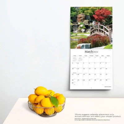 Brush Dance 2024 Wall Calendar 12"x12" Japanese Gardens 3 Brush Dance 2024 Wall Calendar 12"x12" Japanese Gardens - Image 3