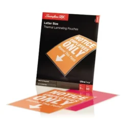 Swingline GBC UltraClear Thermal Laminating Pouches 3 Mil 9 X 11 1/2 50/Box 3745690 -Office Supplies GUEST 3b0c9c91 6fd3 4907 acb9 9192a930b8c1