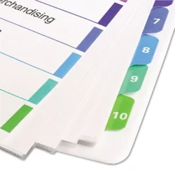 Avery Ready Index Customizable Table Of Contents Asst Dividers 10-Tab 11 X 9 1/2 11165 -Office Supplies GUEST 3b429f07 36d1 40a7 8822 19b354668156