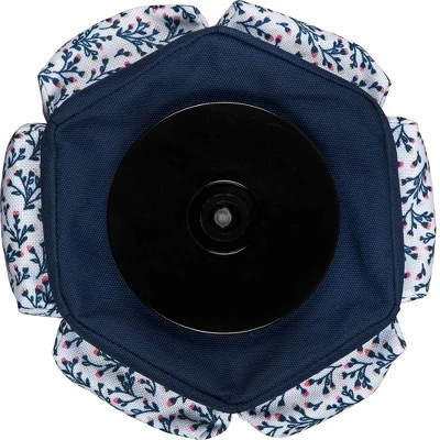 Singer Sewing Storage Organizer Desktop Spinner Navy Floral Print 4 Singer Sewing Storage Organizer Desktop Spinner Navy Floral Print - Image 4