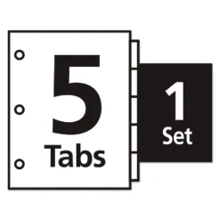 Avery Index Maker Print & Apply Clear Label Plastic Dividers 5-Tab Letter 11449 -Office Supplies GUEST 3e06177c eec2 492d 835e 983be7bc3f93