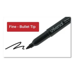 Universal Pen-Style Permanent Marker Bullet/Fine Black 60 Per Pack 07074 10 Universal Pen-Style Permanent Marker Bullet/Fine Black 60 Per Pack 07074 -Office Supplies GUEST 3e0e62c2 e952 433b 8c22 895f7fc118fb