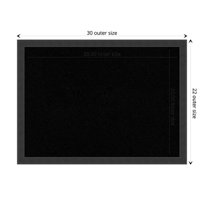 Amanti Art Cork Board Wood Framed Mezzanotte Black Bulletin Board, Organization Board, Pin Board 3 Amanti Art Cork Board Wood Framed Mezzanotte Black Bulletin Board, Organization Board, Pin Board - Image 3