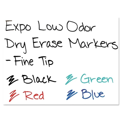 EXPO Low Odor Dry Erase Marker Fine Point Red Dozen 86002 3 EXPO Low Odor Dry Erase Marker Fine Point Red Dozen 86002 - Image 3