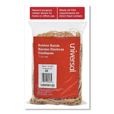 UNIVERSAL Rubber Bands Size 33 3-1/2 X 1/8 640 Bands/1lb Pack 00133 2 UNIVERSAL Rubber Bands Size 33 3-1/2 X 1/8 640 Bands/1lb Pack 00133 - Image 2