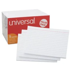 UNIVERSAL Ruled Index Cards 3 X 5 White 500/Pack 47215 -Office Supplies GUEST 3fbf625d 032c 4404 94f3 361370340bdb
