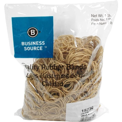 Business Source Rubber Bands Size 12 1 Lb./BG 1-3/4"x1/16" Natural Crepe 15730 1 Business Source Rubber Bands Size 12 1 Lb./BG 1-3/4"x1/16" Natural Crepe 15730
