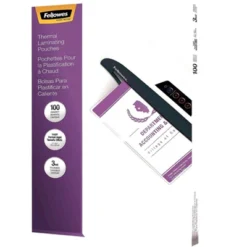 Fellowes Inc Laminating Pouches 3mil Lgl 100/PK Clear 52455