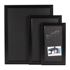 18.5" X 27.5" Bosc Framed Magnetic Chalkboard Black - DesignOvation -Office Supplies GUEST 43695e88 34e5 457b b15d 4bec30dc78b4