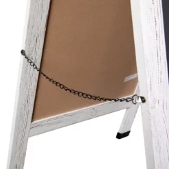 Flash Furniture Canterbury Wooden Indoor/Outdoor A-Frame Magnetic Chalkboard Sign Set With 8 Chalk Markers, 10 Stencils, Eraser, And 2 Magnets -Office Supplies GUEST 43aa8eed d99b 4ece 8731 6c4e48f59816