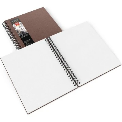 Arteza Watercolor Paper Pad, Spiral-Bound Hardcover, Brown, 9"x12" - 2 Pack 2 Arteza Watercolor Paper Pad, Spiral-Bound Hardcover, Brown, 9"x12" - 2 Pack - Image 2