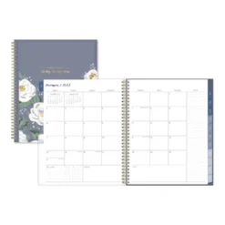 Ivory Paper Co 2024 Planner 11"x8.5" Weekly/Monthly Wirebound Celine Navy -Office Supplies GUEST 45db8385 3fbe 4e5e add1 df42876dcba5