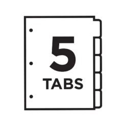 Avery Ready Index Customizable Table Of Contents Asst Dividers 5-Tab Ltr 6 Sets 11187 -Office Supplies GUEST 473e2b33 4a48 4861 8ec9 fd2f73cdf059