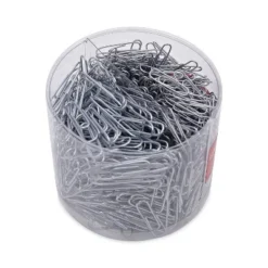 Universal Plastic-Coated Paper Clips No. 1 Clear/Silver 1000/Pack 21001 -Office Supplies GUEST 49bd2686 9808 4a38 bbf7 df163d5197a0