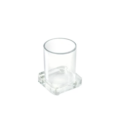 Azar Displays Small Single Cylinder Deluxe Clear Acrylic Cup Holder 2 Azar Displays Small Single Cylinder Deluxe Clear Acrylic Cup Holder - Image 2