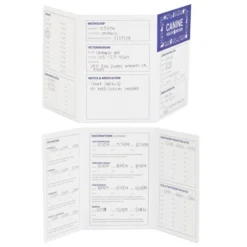 Juvale 24 Pack Puppy Vaccination Record Card, Dog Vaccine And Canine Health Booklets, 5 X 3.5 In -Office Supplies GUEST 4e3bf237 b86f 4d6b a0ad 6513012f7754