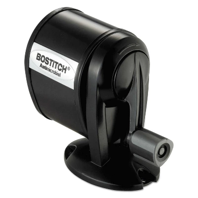 Bostitch Counter-Mount/Wall-Mount Antimicrobial Manual Pencil Sharpener Black MPS1BLK 8 Bostitch Counter-Mount/Wall-Mount Antimicrobial Manual Pencil Sharpener Black MPS1BLK - Image 8