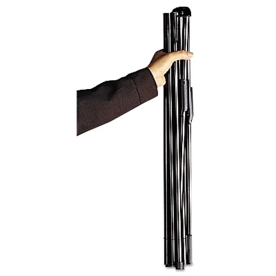 Quartet Heavy-Duty Adjustable Instant Easel Stand 25" To 63" High Steel Black 27E 2 Quartet Heavy-Duty Adjustable Instant Easel Stand 25" To 63" High Steel Black 27E - Image 2