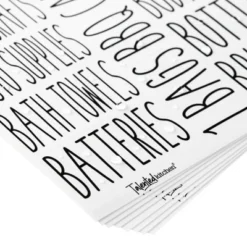 Talented Kitchen 138 Pack Household & Storage Organization Label Preprinted Stickers For Closet Bins, Boxes, Home Essential -Office Supplies GUEST 503f9ad3 39d7 42d7 9f67 ee9bf08e8394