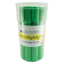 Monteverde Jumbo Highlighter Angled Tip Green 12 Piece Tub (MV20613) -Office Supplies GUEST 528c9b51 1378 44d5 b52d 939fbd119e33
