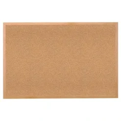 2' X 3' Natural Cork Bulletin Board With Wood Frame - Ghent