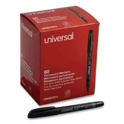 Universal Pen-Style Permanent Marker Bullet/Fine Black 60 Per Pack 07074 14 Universal Pen-Style Permanent Marker Bullet/Fine Black 60 Per Pack 07074 -Office Supplies GUEST 57164cc7 6a30 4bd4 a1d1 5177e158a466