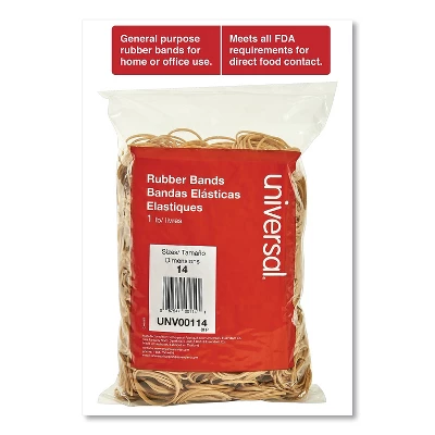 UNIVERSAL Rubber Bands Size 14 2 X 1/16 2200 Bands/1lb Pack 00114 2 UNIVERSAL Rubber Bands Size 14 2 X 1/16 2200 Bands/1lb Pack 00114 - Image 2