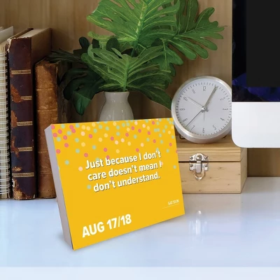 Willow Creek Press 2024 Daily Desk Calendar 5.2"x6.2" Sprinkle Sarcasm Like Confetti 3 Willow Creek Press 2024 Daily Desk Calendar 5.2"x6.2" Sprinkle Sarcasm Like Confetti - Image 3