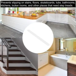 Unique Bargains Non Slip Bathtub Stickers Safety Shower Treads Adhesive Decal Square With Scraper Clear 0.66 Ft X 0.79" -Office Supplies GUEST 5a32c01b 2c7e 4dff b649 9ed5b8441ba1