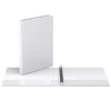 0.625" Premium Round Ring Binder 6pk Customizable View White - Easyview
