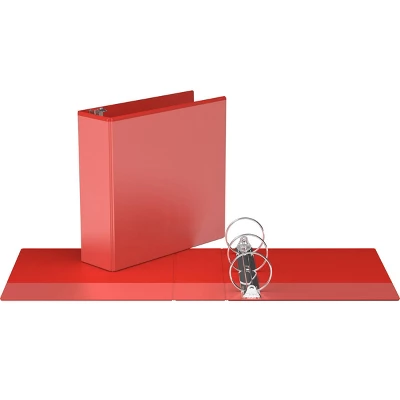 3" Premium Round Ring Binder 6pk Customizable View Red - Easyview 1 3" Premium Round Ring Binder 6pk Customizable View Red - Easyview