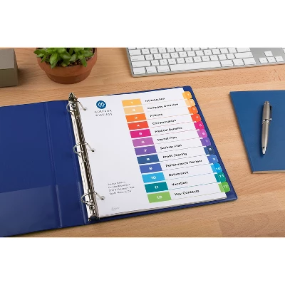 Avery Ready Index Table Of Contents Dividers For Laser/Inkjet Printers 257402 1 Avery Ready Index Table Of Contents Dividers For Laser/Inkjet Printers 257402