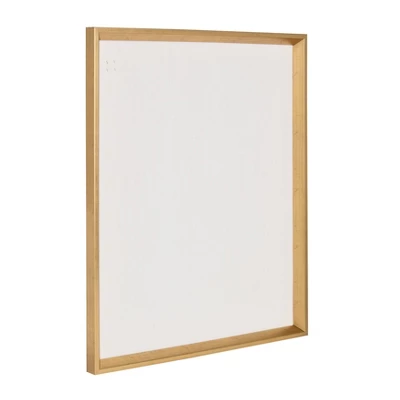 27.5" X 21.5" Calter Framed Linen Fabric Pinboard Gold - Kate And Laurel 1 27.5" X 21.5" Calter Framed Linen Fabric Pinboard Gold - Kate And Laurel