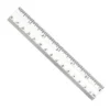 Charles Leonard Plastic Ruler, 6", Inches/Metric, Clear, Pack Of 48