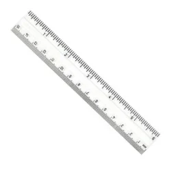 Charles Leonard Plastic Ruler, 6", Inches/Metric, Clear, Pack Of 48
