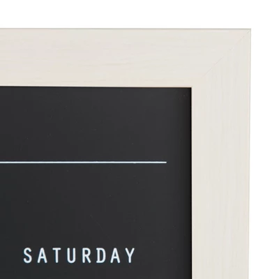 29" X 23" Beatrice Framed Magnetic Chalkboard Calendar White - DesignOvation 2 29" X 23" Beatrice Framed Magnetic Chalkboard Calendar White - DesignOvation - Image 2