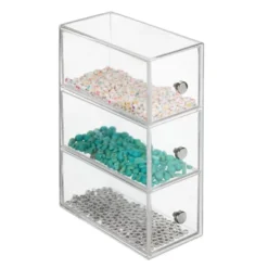 MDesign Plastic Stackable Desktop Storage For Office, 3 Drawers, 2 Pack - Clear 12 MDesign Plastic Stackable Desktop Storage For Office, 3 Drawers, 2 Pack - Clear -Office Supplies GUEST 5e1ec3db 37e6 482d 839a 0ce02c12f562