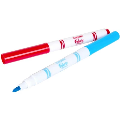 Crayola Fabric Markers, Fine Line, Assorted Colors, Set Of 10 2 Crayola Fabric Markers, Fine Line, Assorted Colors, Set Of 10 - Image 2