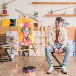 Arteza Large Wooden Tripod Art Easel - 78 Inch