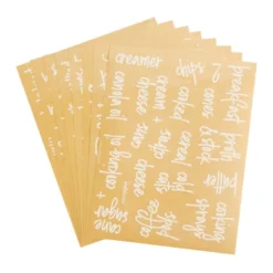 Talented Kitchen 158 Pack Script Supplementary Pantry, Fridge & Freezer Name Label Stickers For Food Storage Container, Jar & Canisters -Office Supplies GUEST 601843f4 c109 4309 bbd5 b271b0b410a5