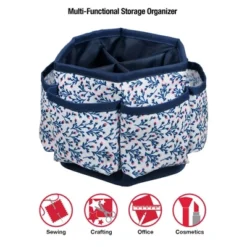 Singer Sewing Storage Organizer Desktop Spinner Navy Floral Print 11 Singer Sewing Storage Organizer Desktop Spinner Navy Floral Print -Office Supplies GUEST 6149ec12 59e7 4784 89a7 b01ccbf2595a