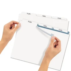Avery Print & Apply Clear Label Dividers W/White Tabs 3-Tab Letter 5 Sets 11435 -Office Supplies GUEST 616c9b55 1679 480f 85aa c6216cc1f874