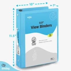 Enday 3-Ring View Binder With 2-Pockets - Multicolor 6 Pack 14 Enday 3-Ring View Binder With 2-Pockets - Multicolor 6 Pack -Office Supplies GUEST 616f1546 edf8 4594 815a ec855be1e847