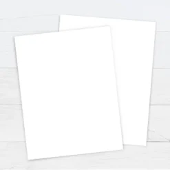 5pk 100 Sheets/Pack 67lb Cardstock 8.5"x11" White - PrintWorks