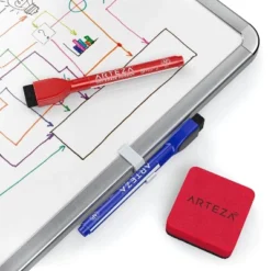 Arteza Premium Set Of 2 Framed White Magnetic Dry Erase Lapboards (11"x14"), 16 Markers With Cap Erasers, And Magnets -Office Supplies GUEST 6237801f 1ca1 4d5e 8f7c a3e993d6e858