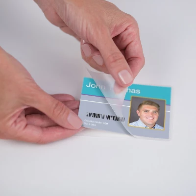 Fellowes Laminating Pouches 5mil 2 5/8 X 3 7/8 ID Size 25/Pack 52007 2 Fellowes Laminating Pouches 5mil 2 5/8 X 3 7/8 ID Size 25/Pack 52007 - Image 2