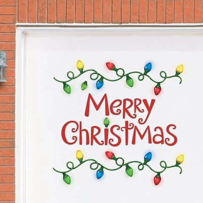 Collections Etc Holiday Merry Christmas String Lights Garage Magnet 1 Collections Etc Holiday Merry Christmas String Lights Garage Magnet