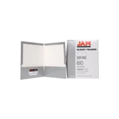 JAM Paper Laminated Two-Pocket Glossy Presentation Folders Silver Bulk 50/Box 385GSIC 13 JAM Paper Laminated Two-Pocket Glossy Presentation Folders Silver Bulk 50/Box 385GSIC -Office Supplies GUEST 655f03c2 36ec 4f06 b5ca 998654433f93